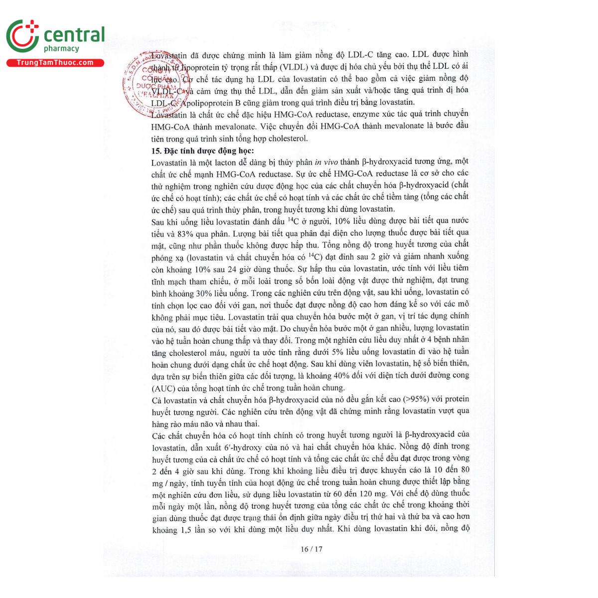 thuoc lovastatin dwp 40mg 18 E1540 thuoc lovastatin dwp 40mg 18 E1540