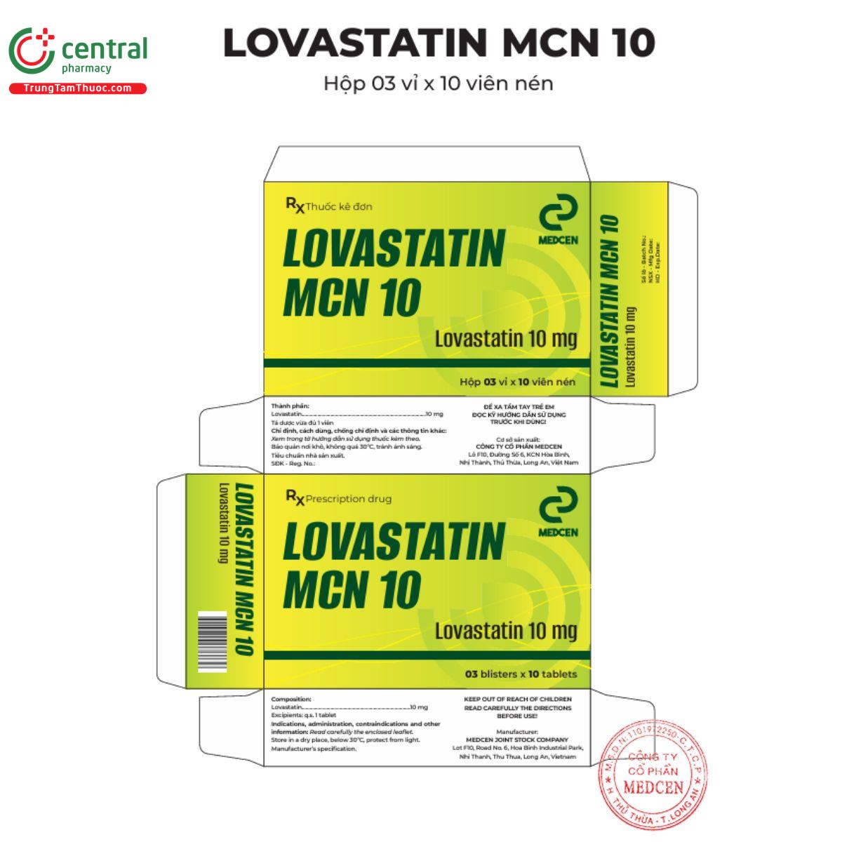 thuoc lovastatin mcn 10 2 A0815 thuoc lovastatin mcn 10 2 A0815