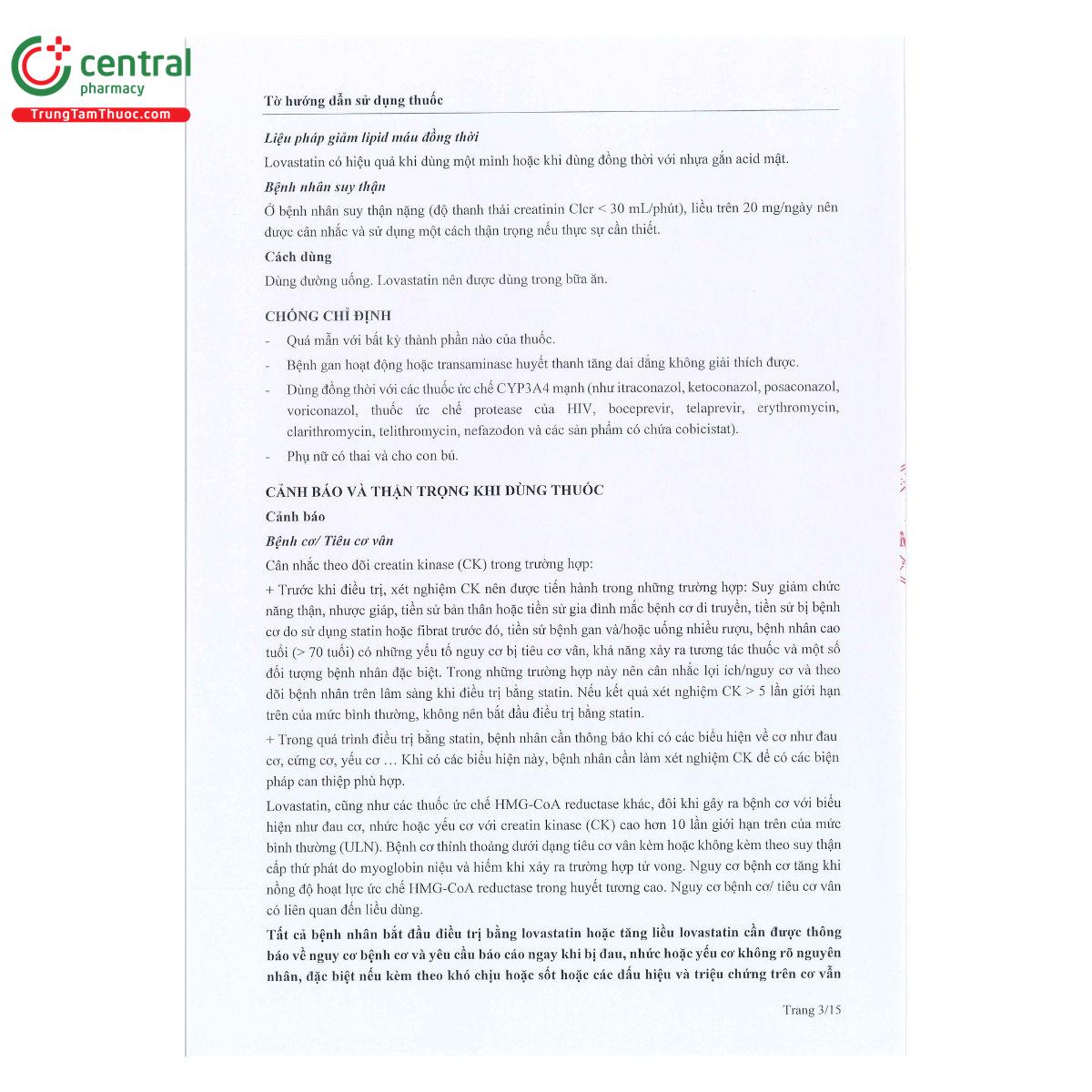 thuoc lovastatin mcn 10 5 G2541 thuoc lovastatin mcn 10 5 G2541