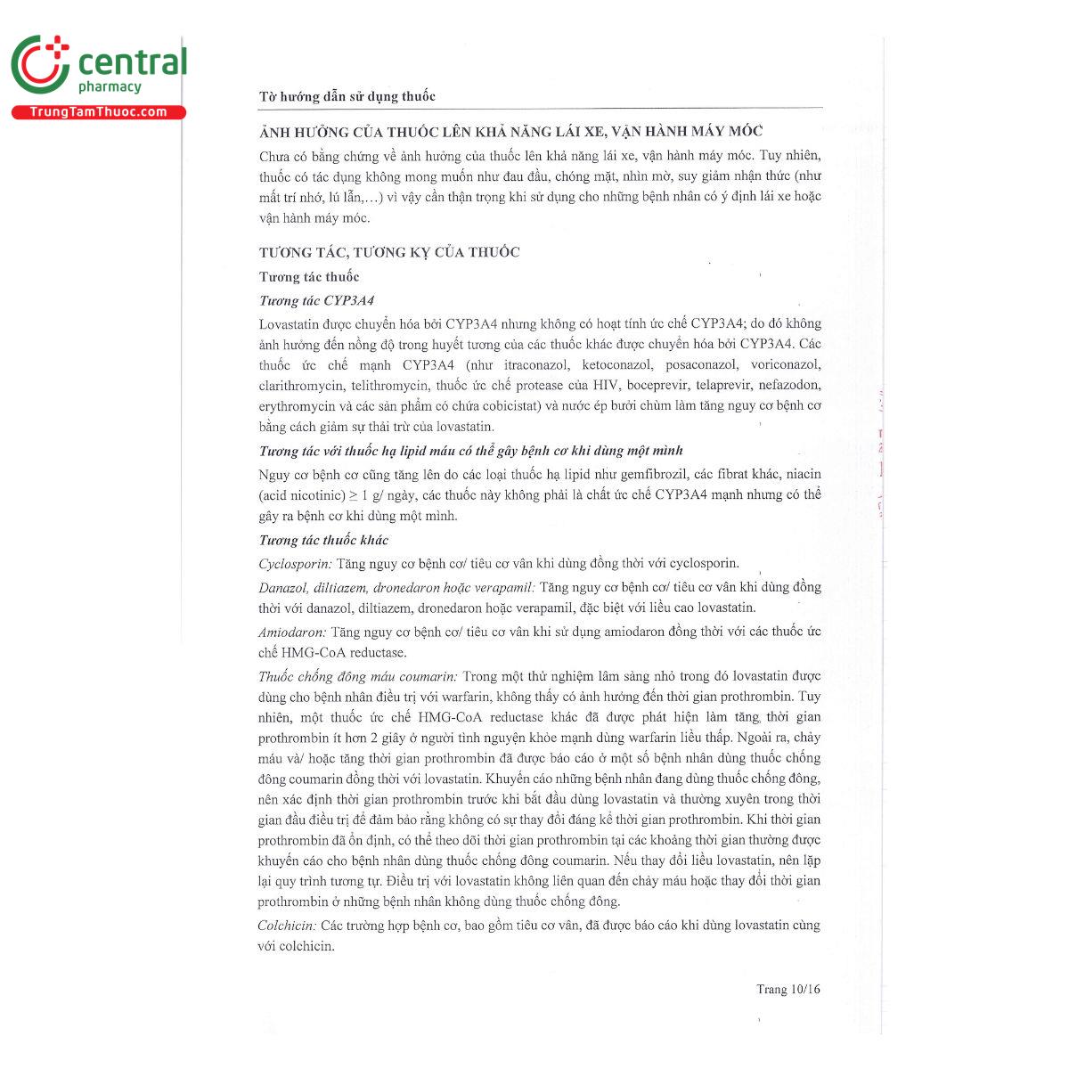 thuoc lovastatin mcn 20 12 O5221 thuoc lovastatin mcn 20 12 O5221
