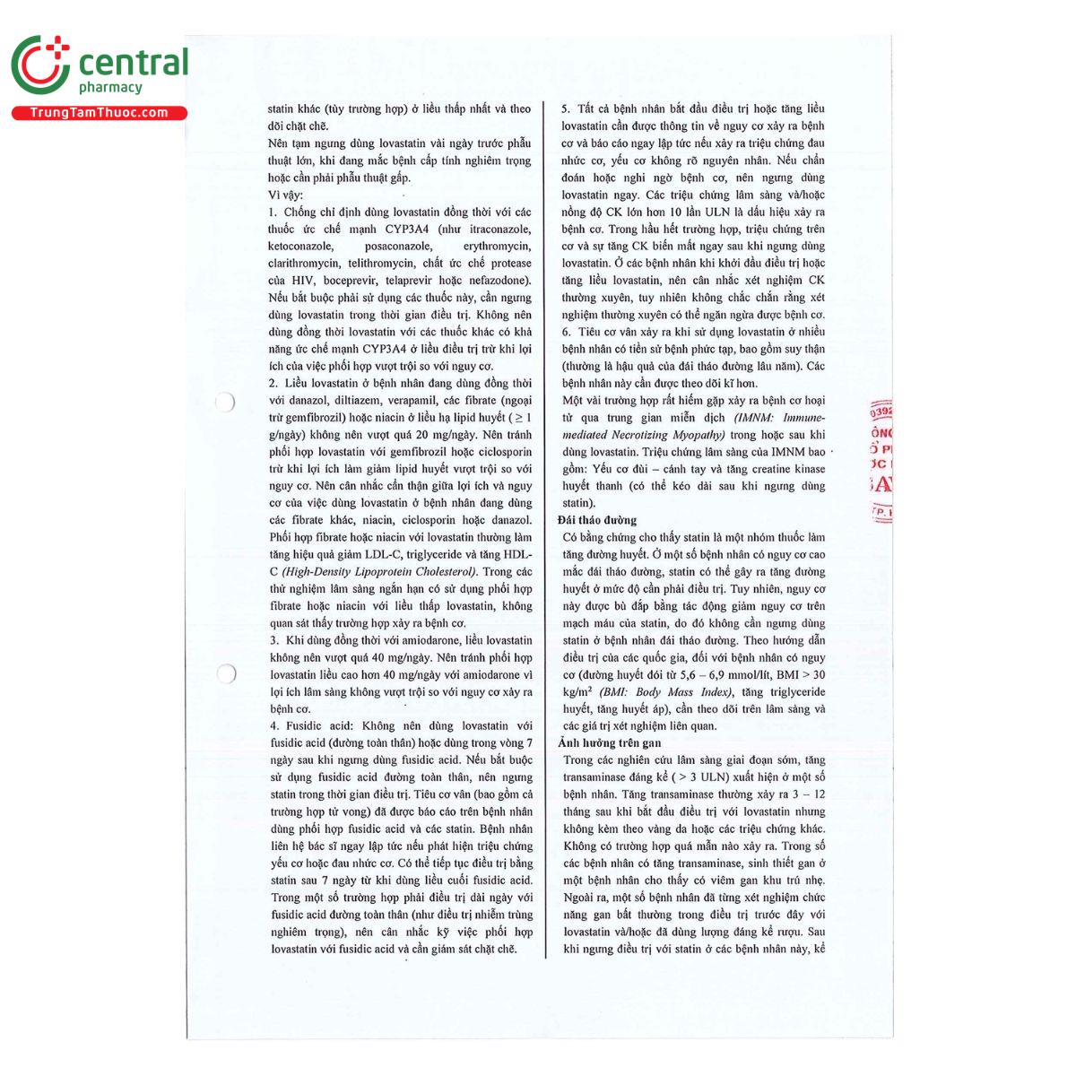 thuoc lovastatin savi 10 6 F2426 thuoc lovastatin savi 10 6 F2426