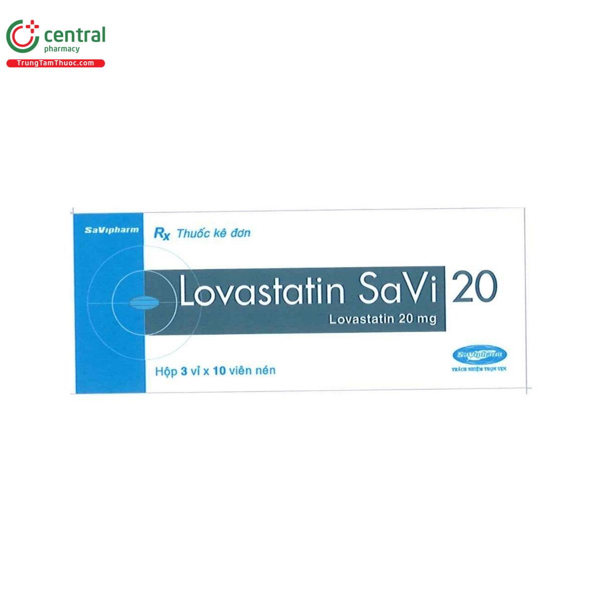 thuoc lovastatin savi 20 1 I3620 thuoc lovastatin savi 20 1 I3620