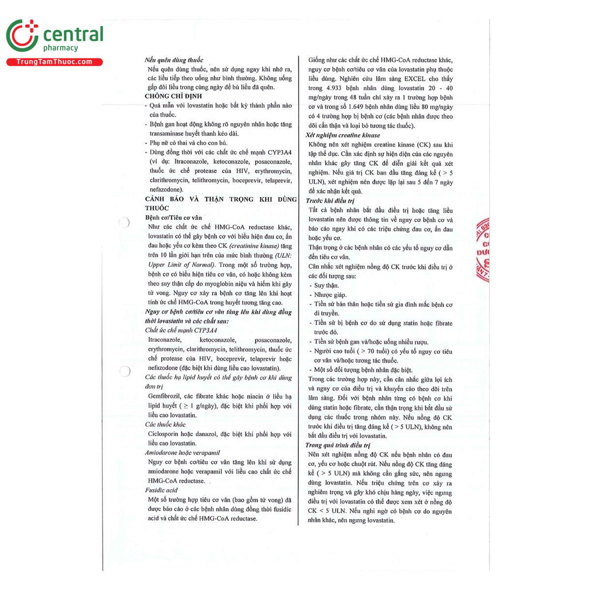 thuoc lovastatin savi 20 5 I3300 thuoc lovastatin savi 20 5 I3300