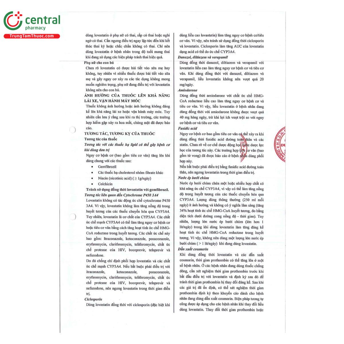 thuoc lovastatin savi 20 8 U8686 thuoc lovastatin savi 20 8 U8686