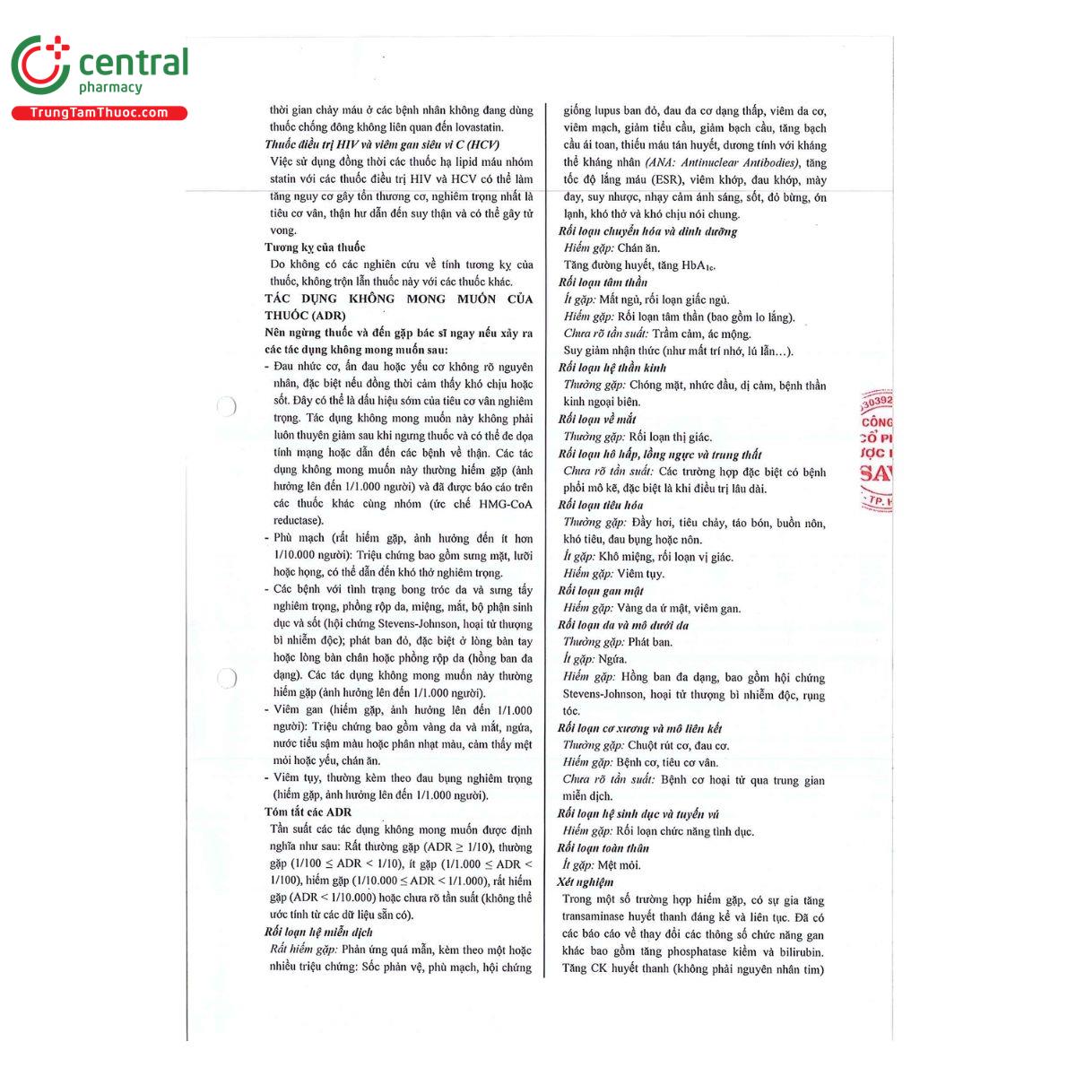 thuoc lovastatin savi 20 9 N5047 thuoc lovastatin savi 20 9 N5047