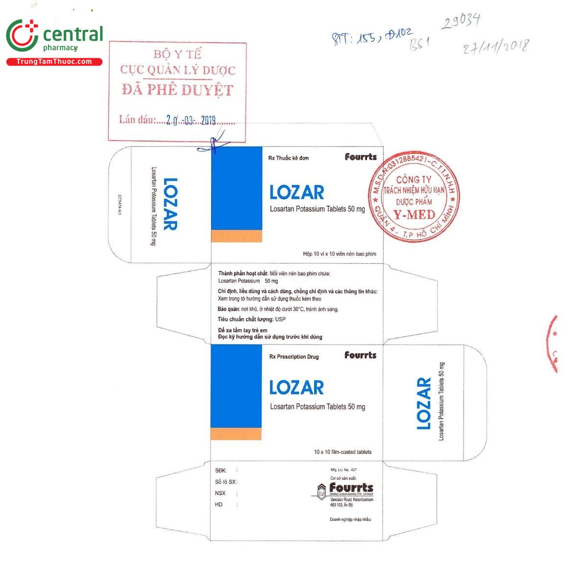 thuoc lozar 4 G2267 thuoc lozar 4 G2267