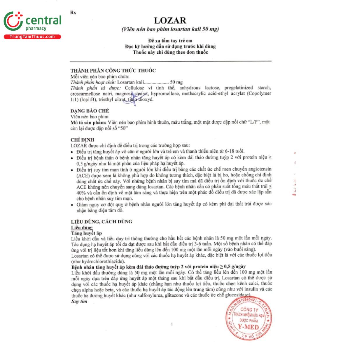 thuoc lozar 6 D1003 thuoc lozar 6 D1003