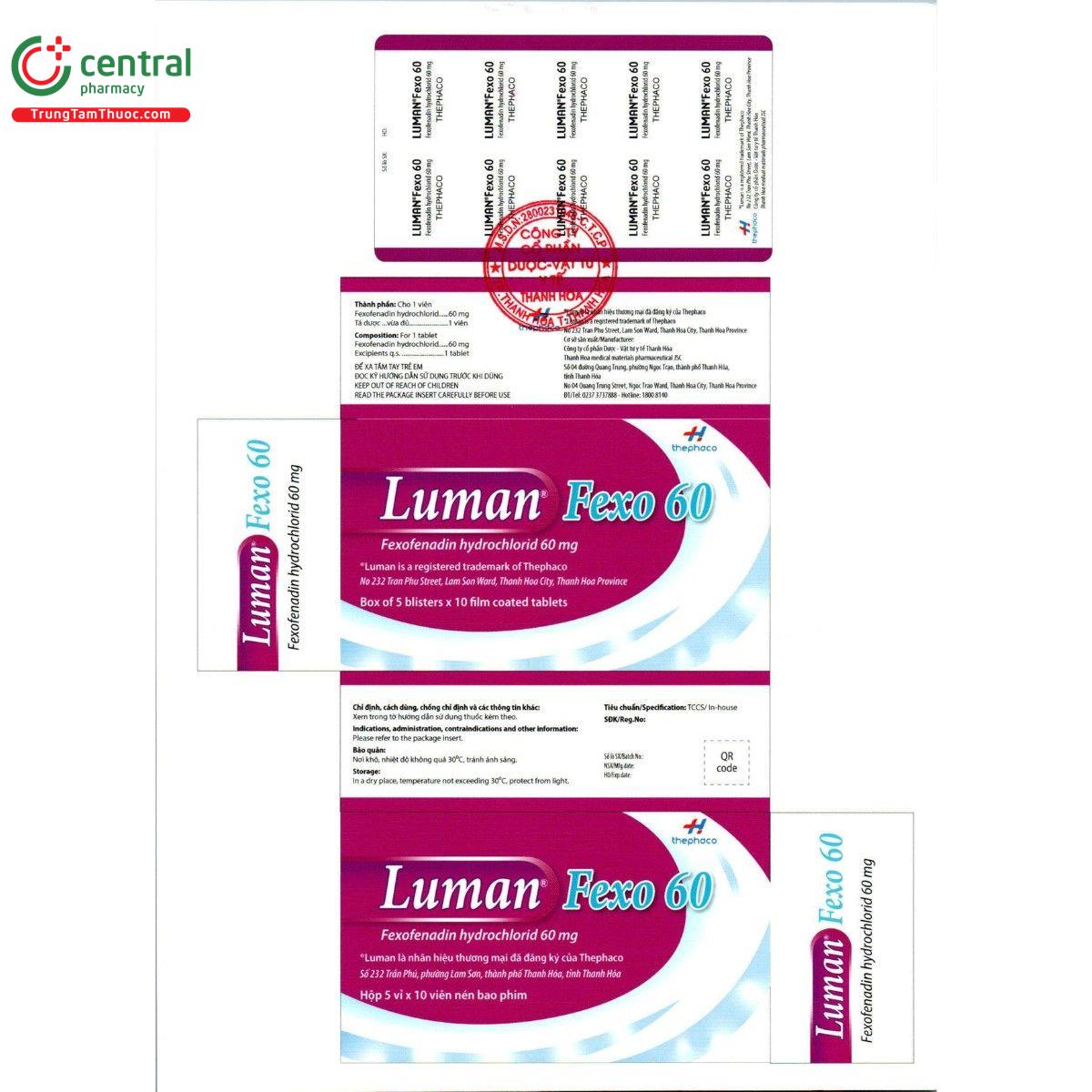 thuoc luman fexo 60mg 3 J3181 thuoc luman fexo 60mg 3 J3181