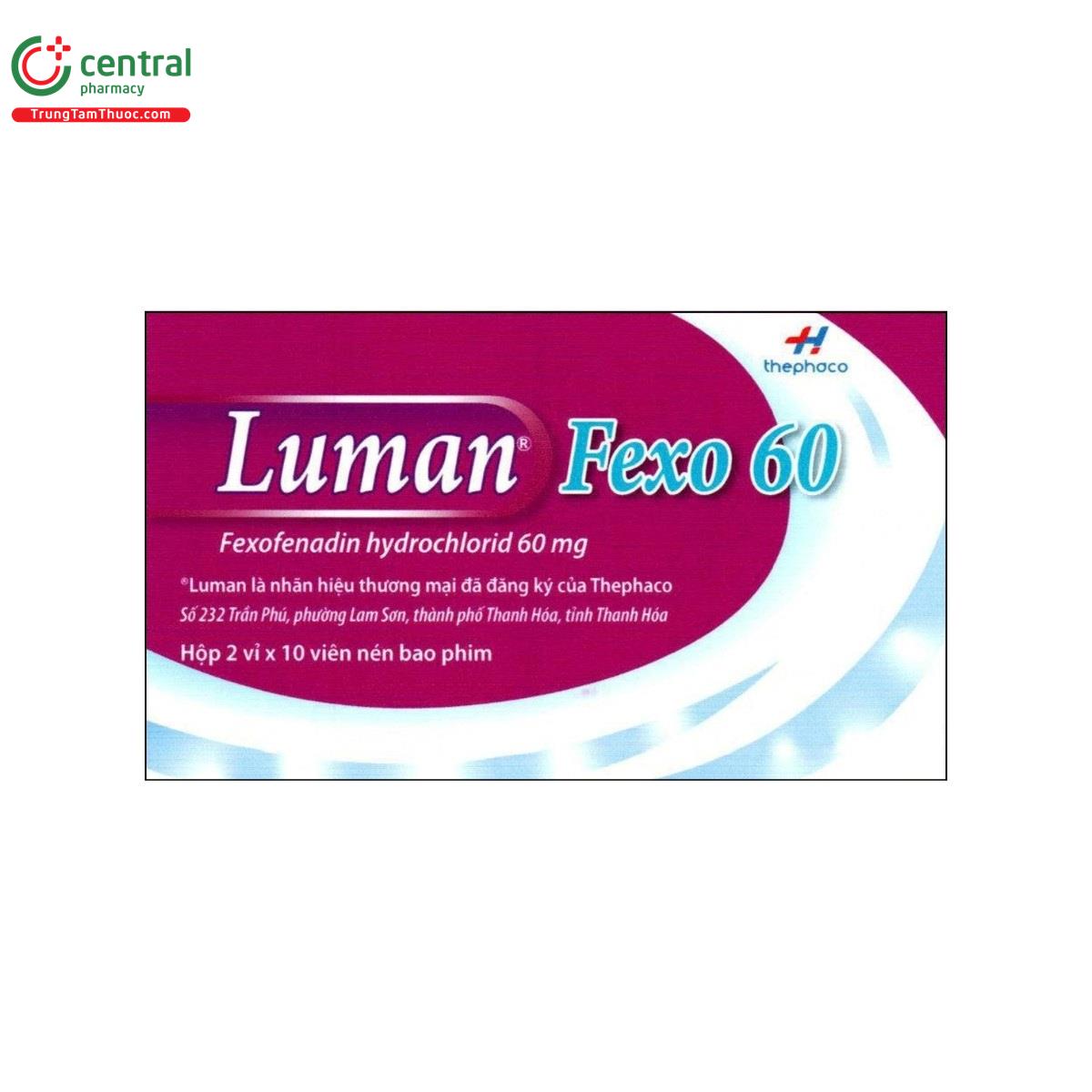 thuoc luman fexo 60mg L4071 thuoc luman fexo 60mg L4071