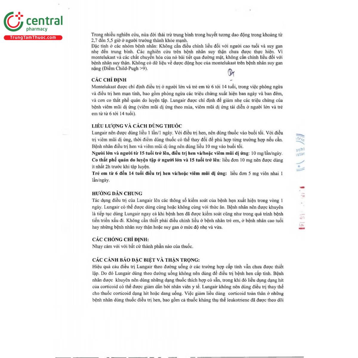 thuoc lungair 10mg 5 H2002 thuoc lungair 10mg 5 H2002