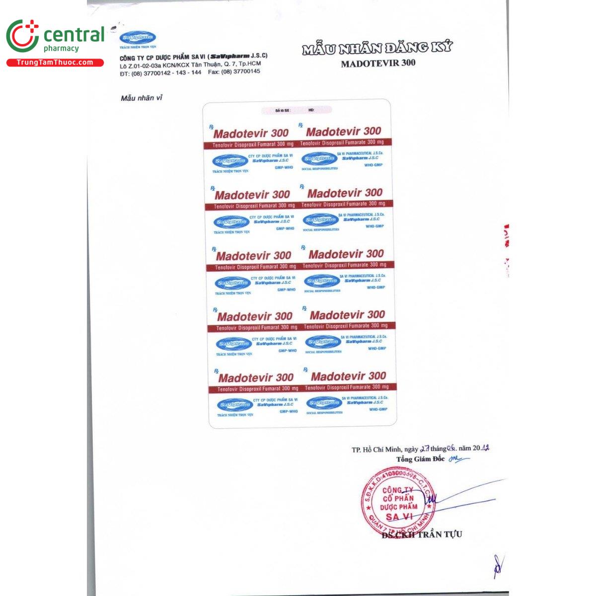 thuoc madotevir 300 3 B0263 thuoc madotevir 300 3 B0263