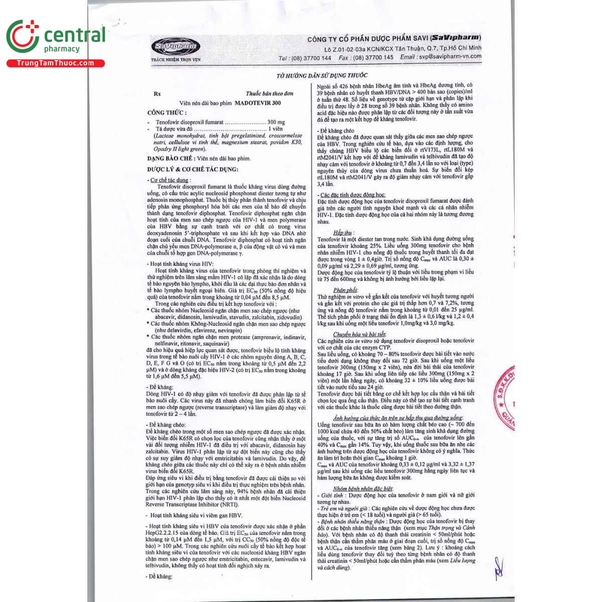 thuoc madotevir 300 4 U8274 thuoc madotevir 300 4 U8274