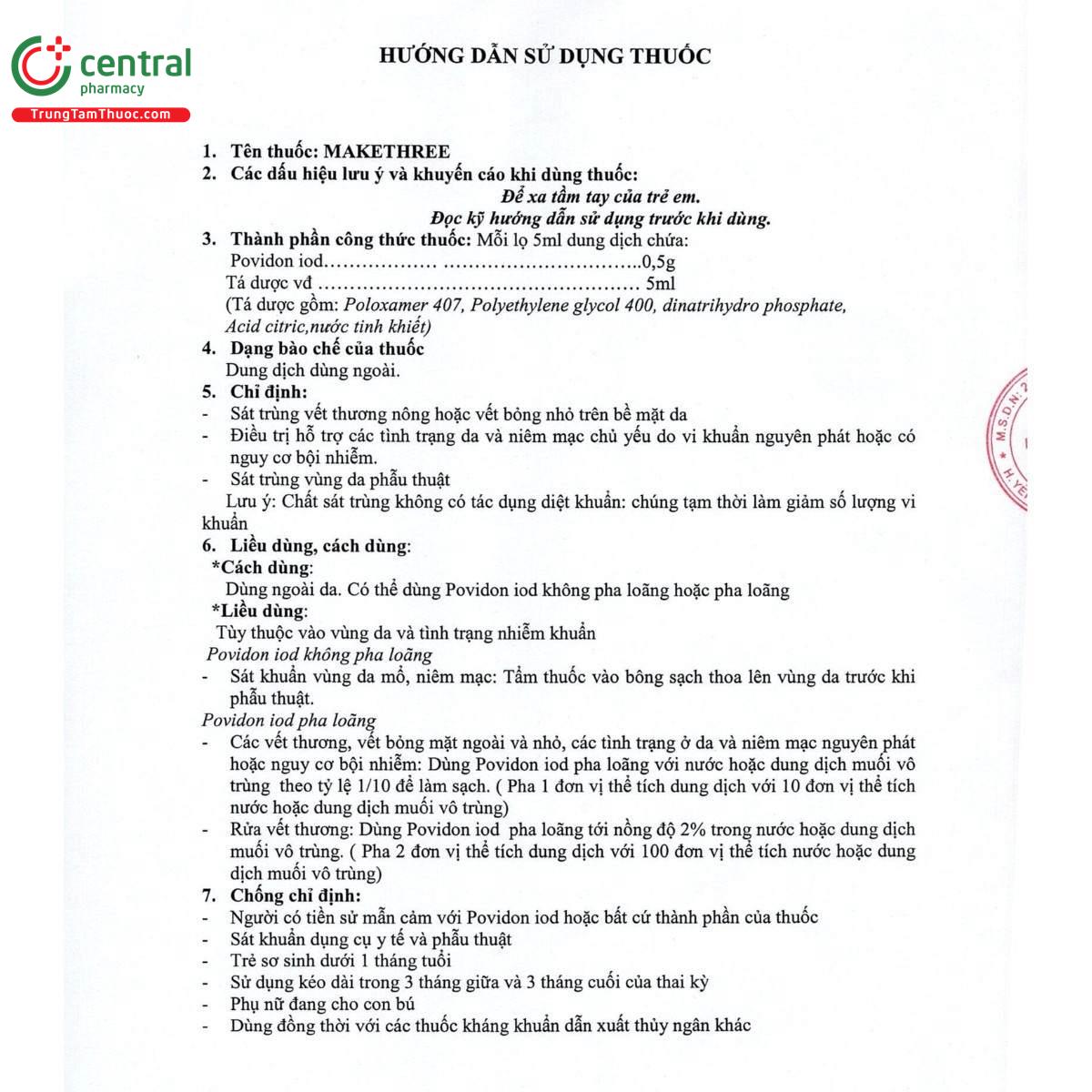 thuoc makethree 10 6 U8431 thuoc makethree 10 6 U8431