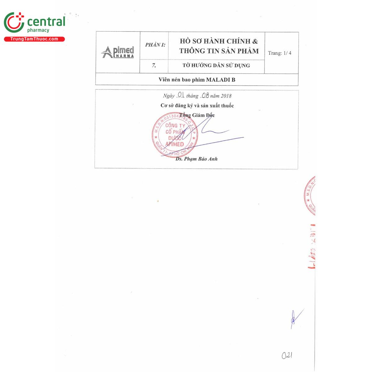 thuoc maladi b 470mg 5mg 5 O5328 thuoc maladi b 470mg 5mg 5 O5328
