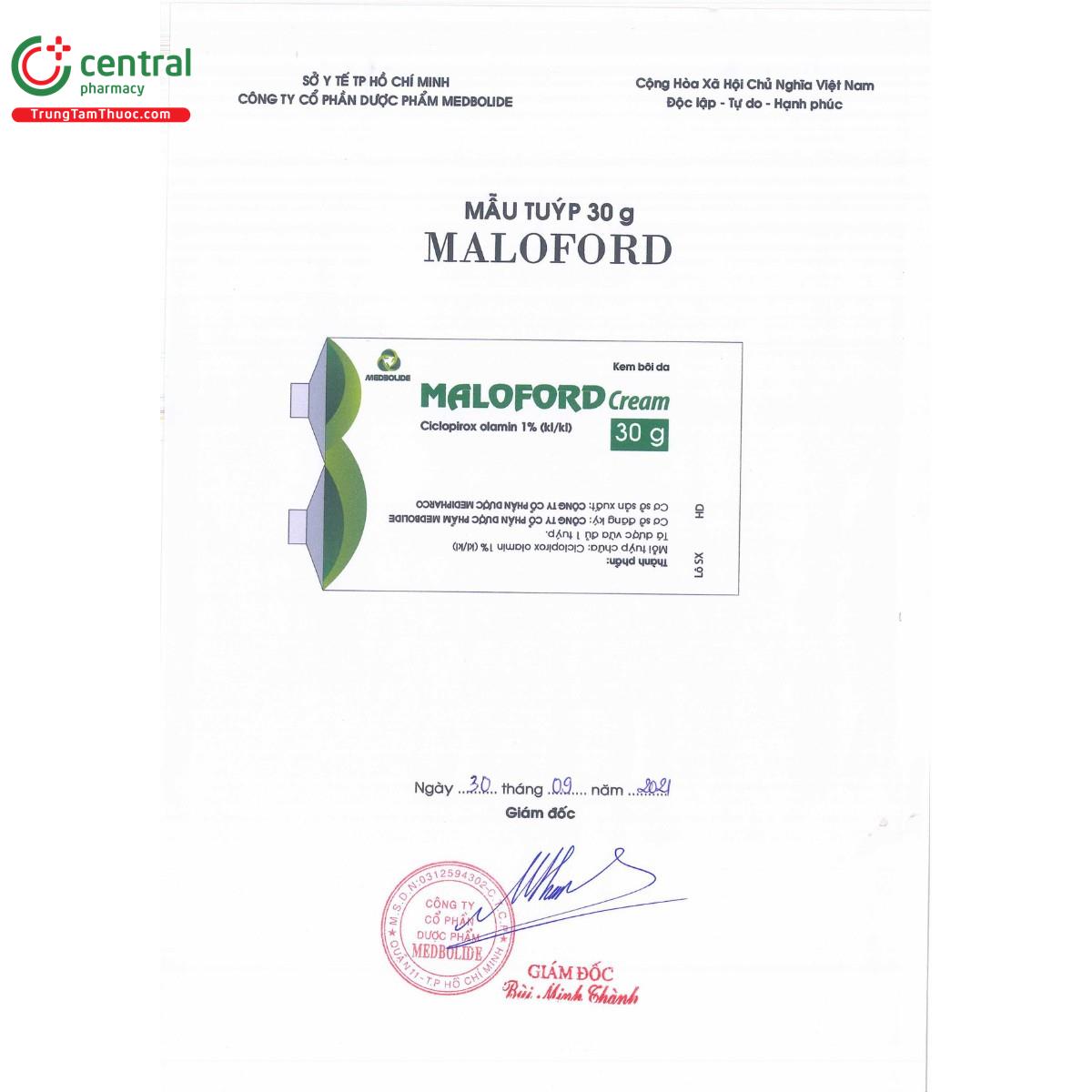 thuoc maloford cream 1 3 V8168
