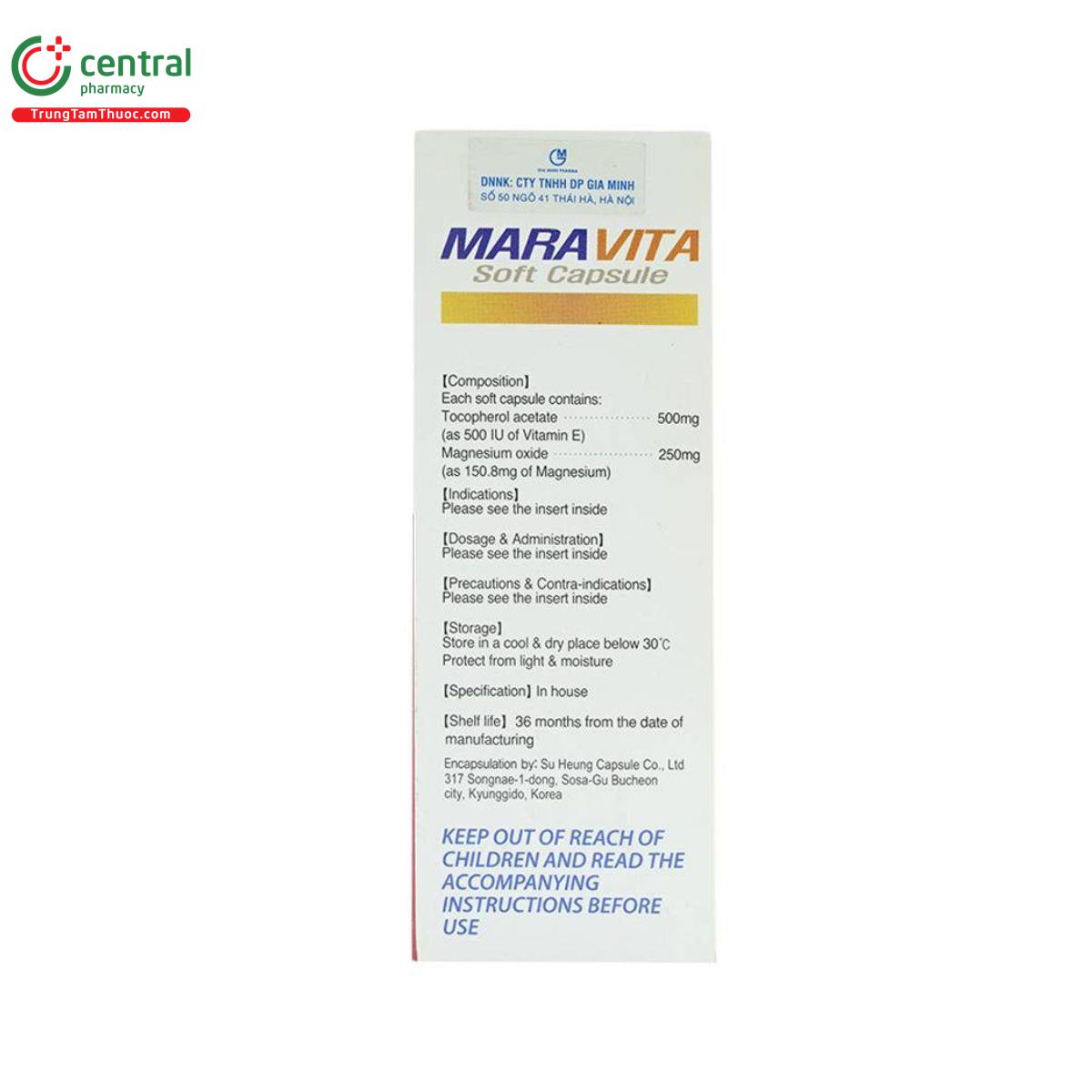 thuoc maravita 5 B0158 thuoc maravita 5 B0158
