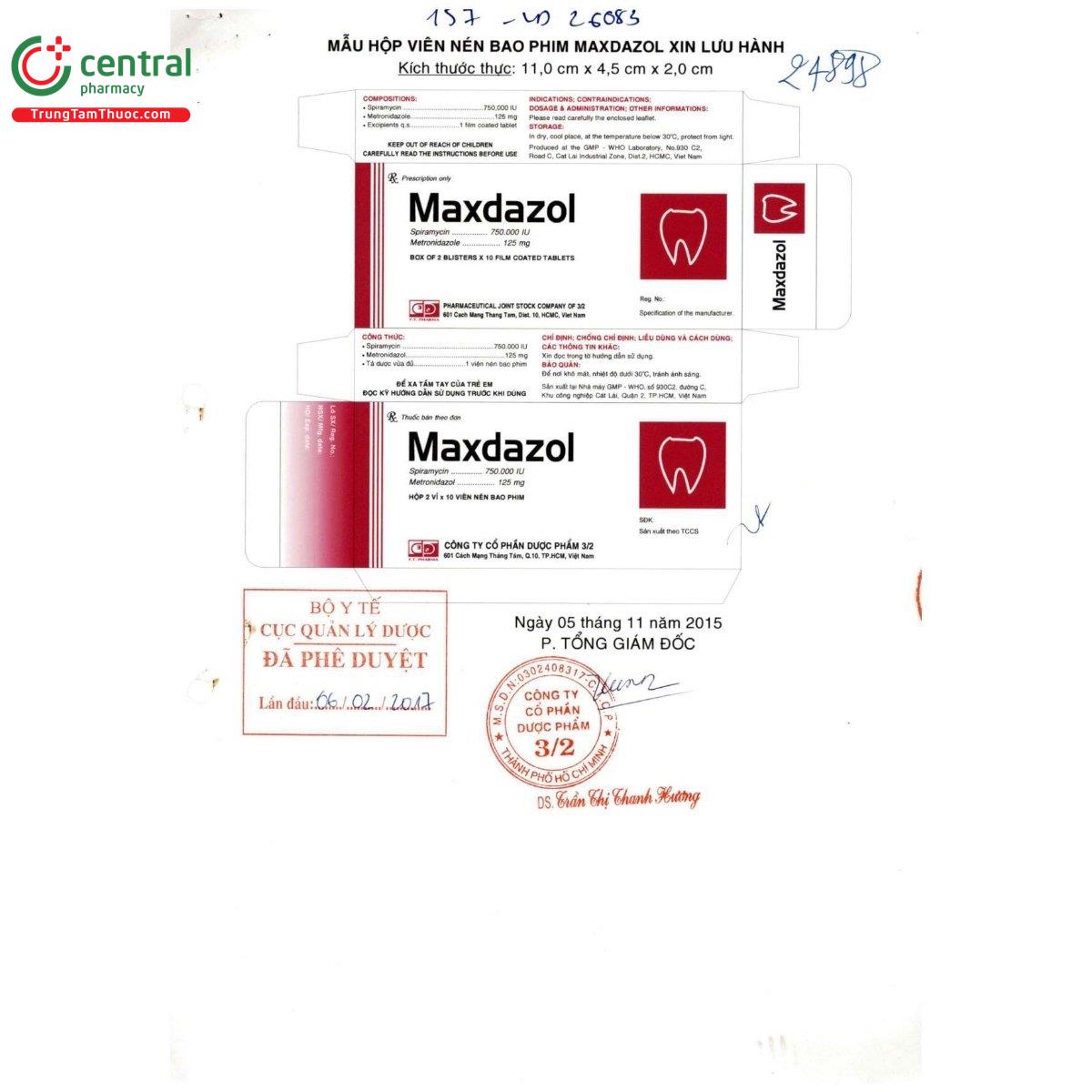 thuoc maxdazol 4 V8602 thuoc maxdazol 4 V8602