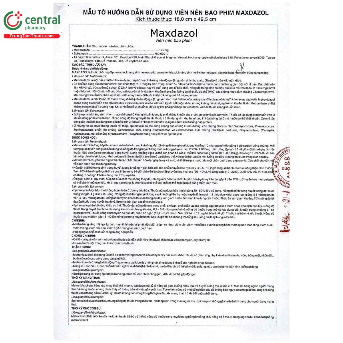 thuoc maxdazol 6 M5076 thuoc maxdazol 6 M5076