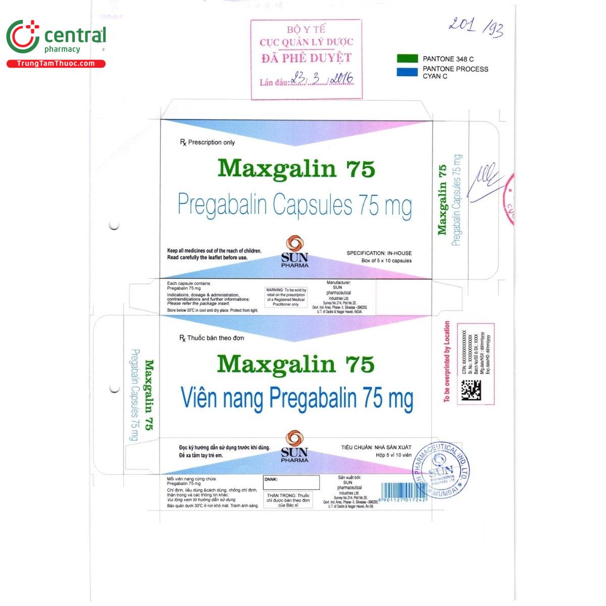 thuoc maxgalin 75 2 U8745 thuoc maxgalin 75 2 U8745
