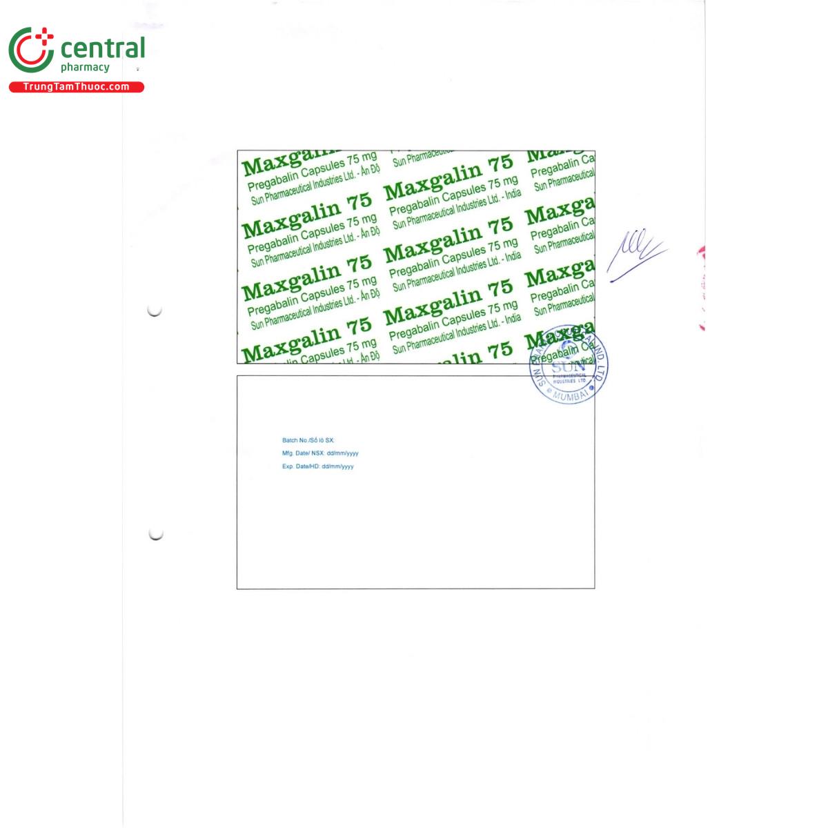 thuoc maxgalin 75 3 O5118 thuoc maxgalin 75 3 O5118