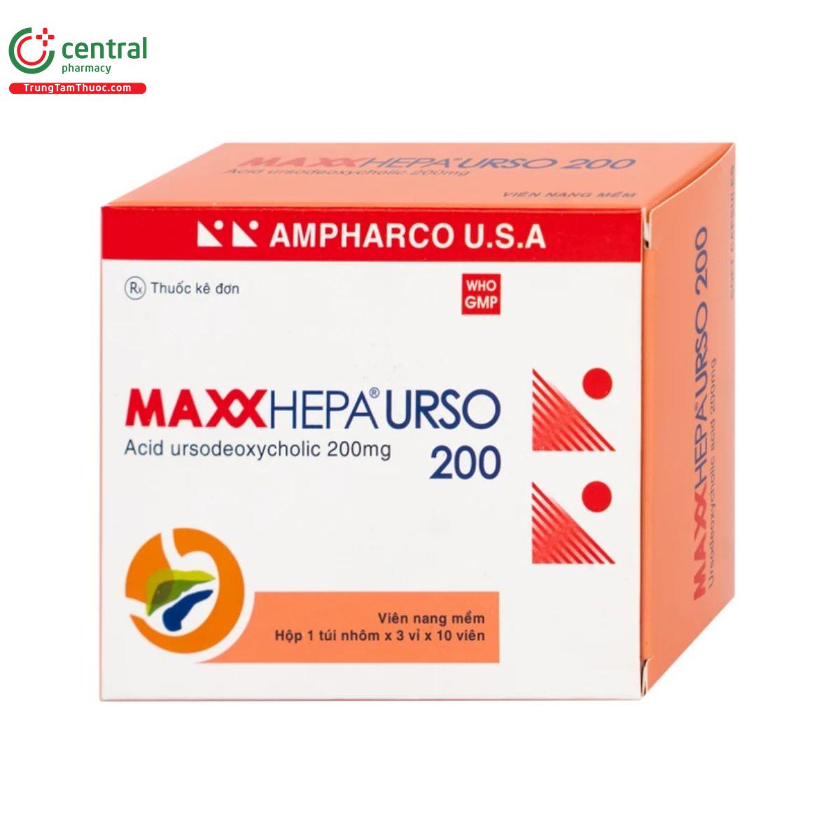 thuoc maxxhepa urso 200mg 3 H3372 thuoc maxxhepa urso 200mg 3 H3372