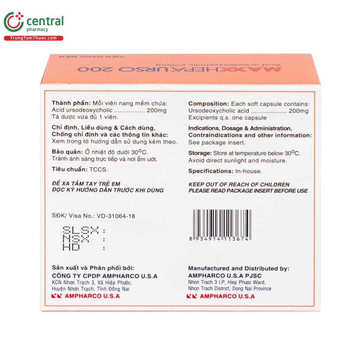 thuoc maxxhepa urso 200mg 4 K4451 thuoc maxxhepa urso 200mg 4 K4451
