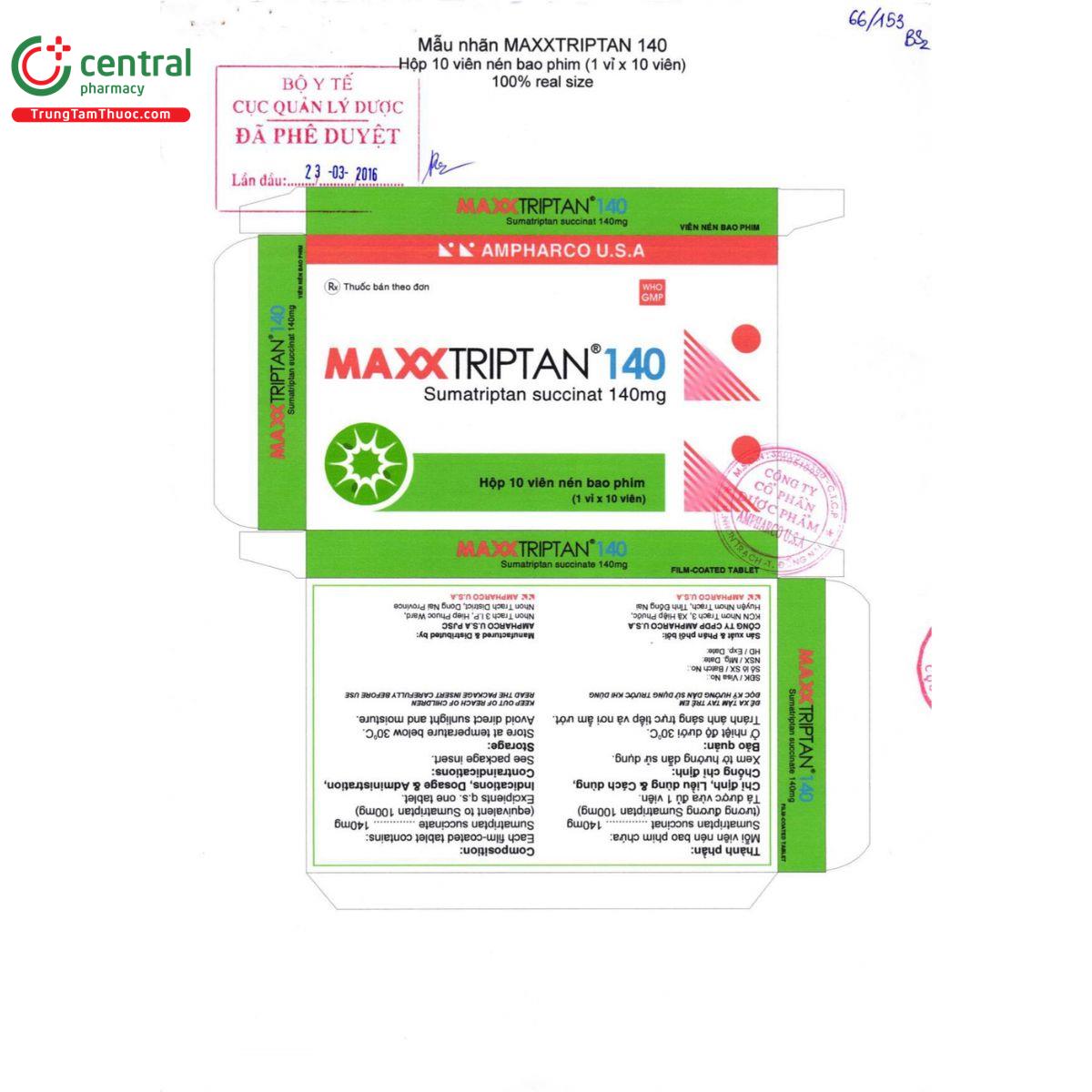 thuoc maxxtriptan 140 2 H3088 thuoc maxxtriptan 140 2 H3088