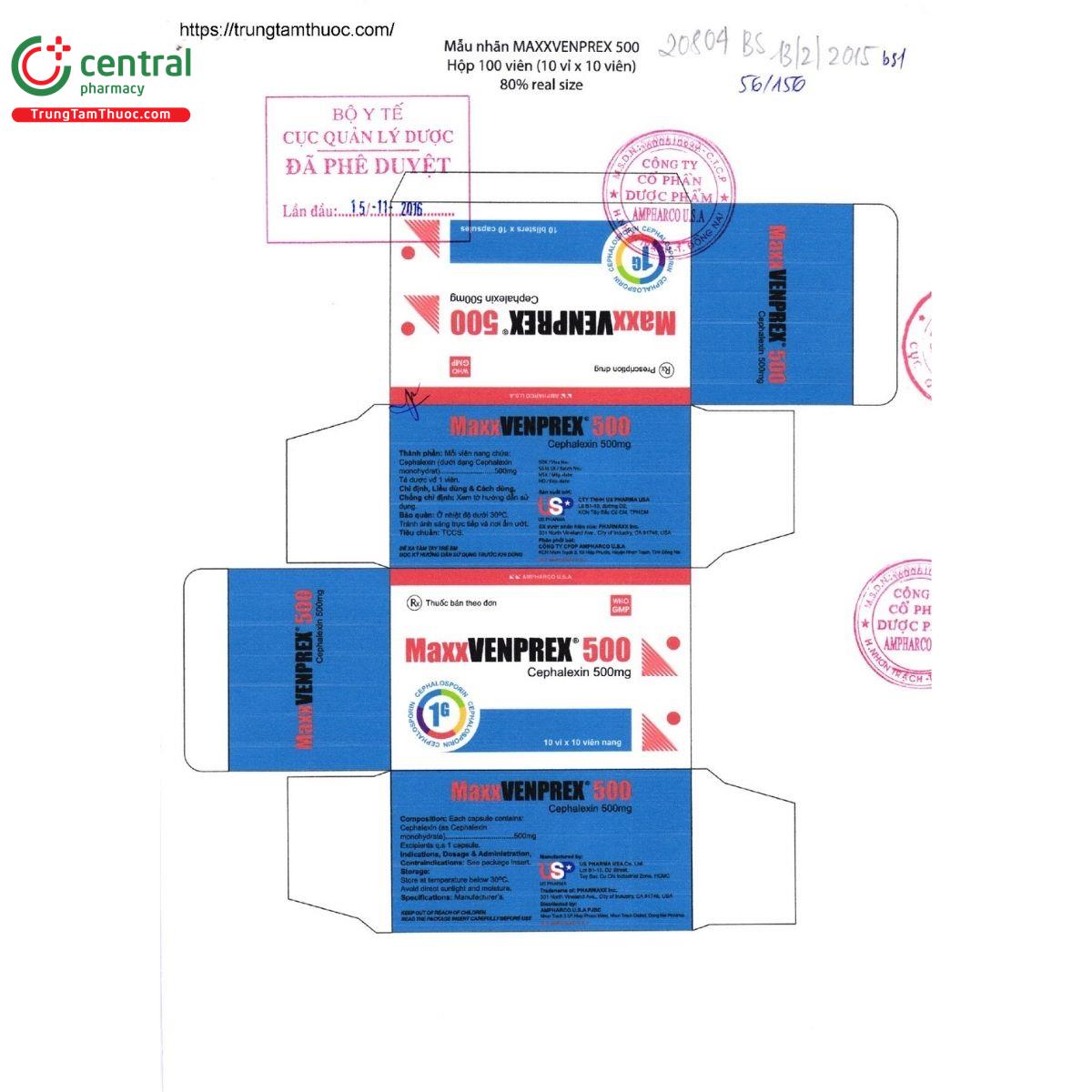 thuoc maxxvenprex 500mg 2 G2586 thuoc maxxvenprex 500mg 2 G2586