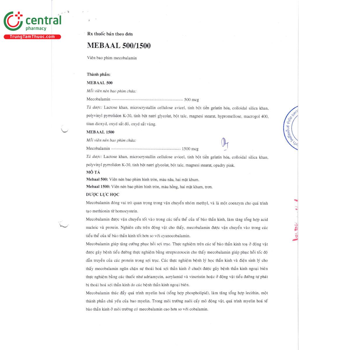 thuoc mebaal 500 7 G2810 thuoc mebaal 500 7 G2810
