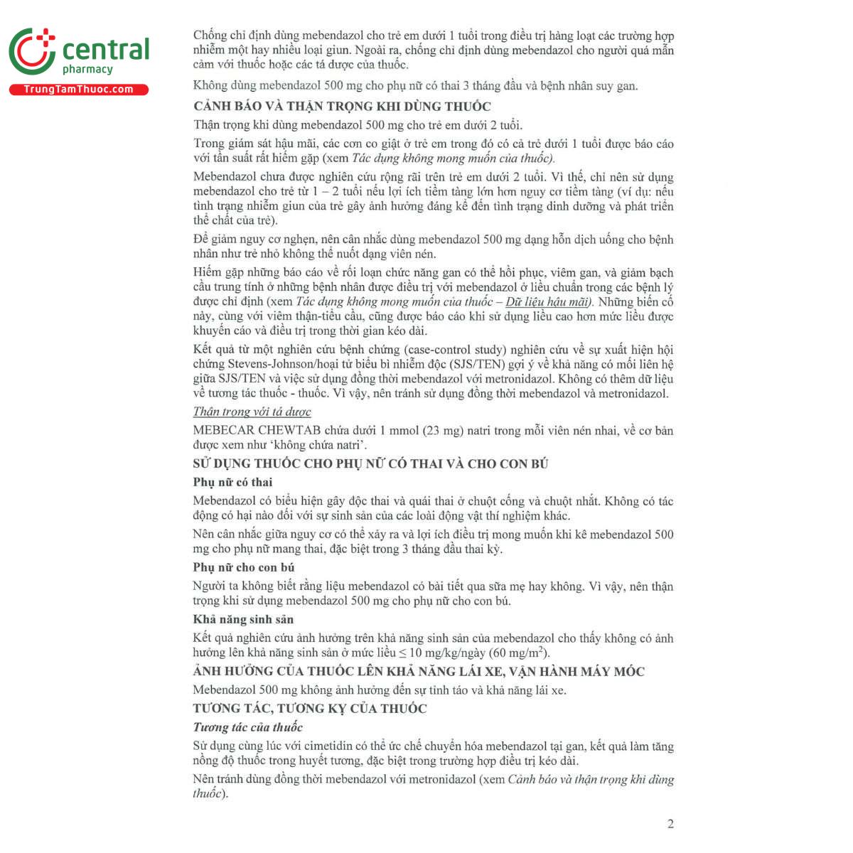 thuoc mebecar chewtab 500mg 10 H2025