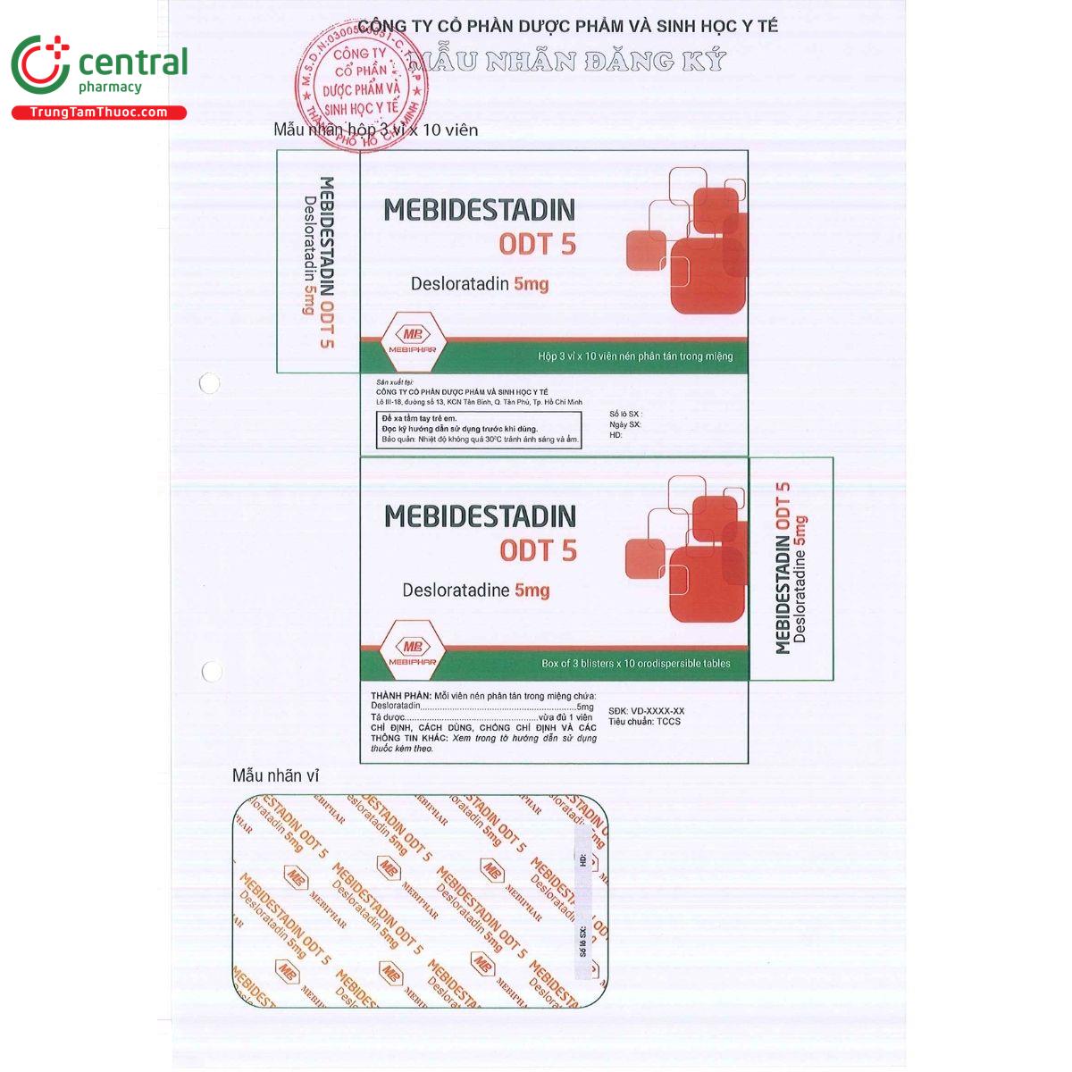 thuoc mebidestadin odt 5mg 3 J3013 thuoc mebidestadin odt 5mg 3 J3013