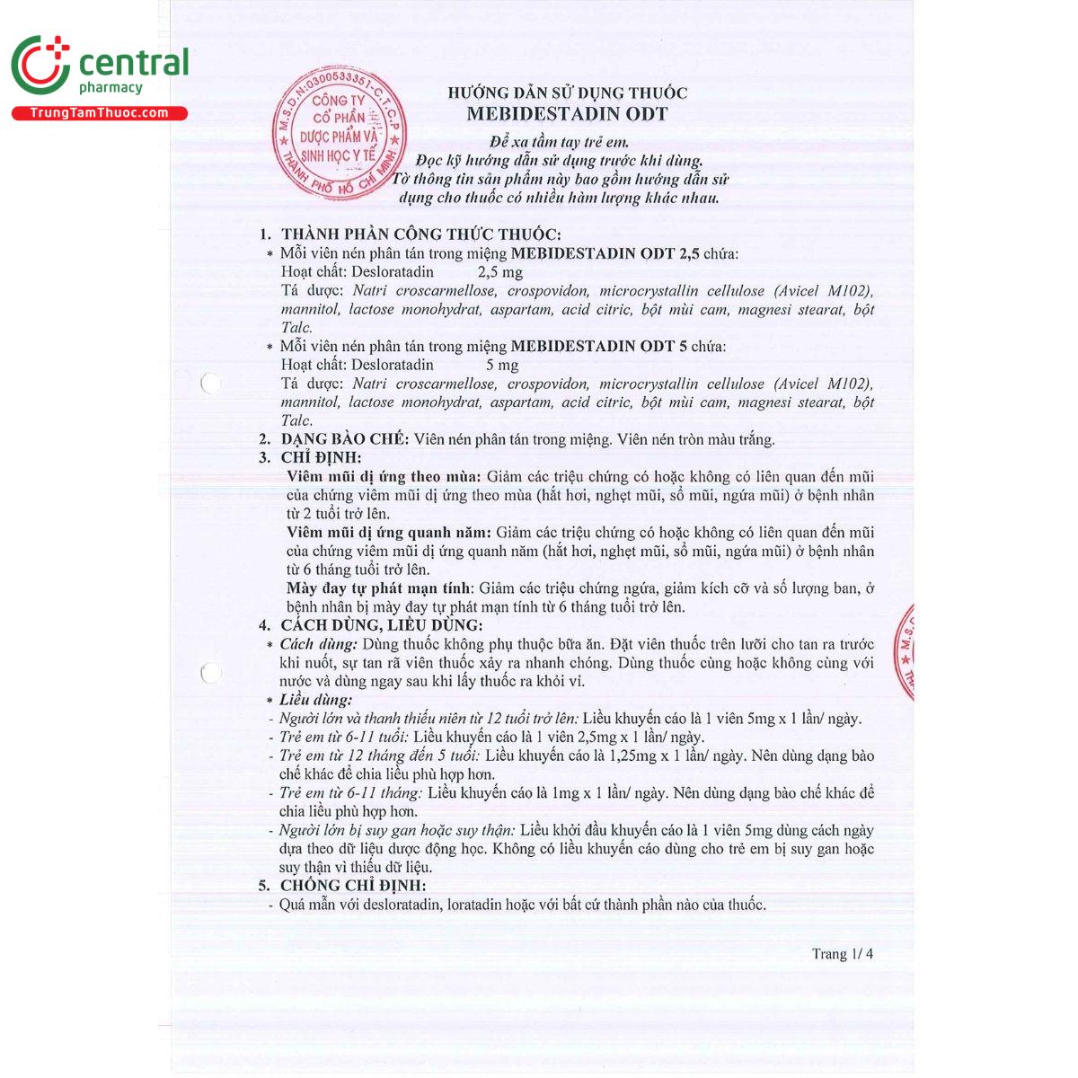 thuoc mebidestadin odt 5mg 5 J3528 thuoc mebidestadin odt 5mg 5 J3528