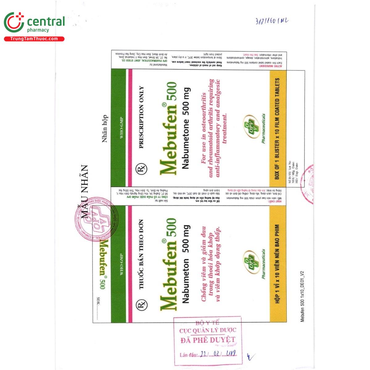 thuoc mebufen 500 2 S7277 thuoc mebufen 500 2 S7277
