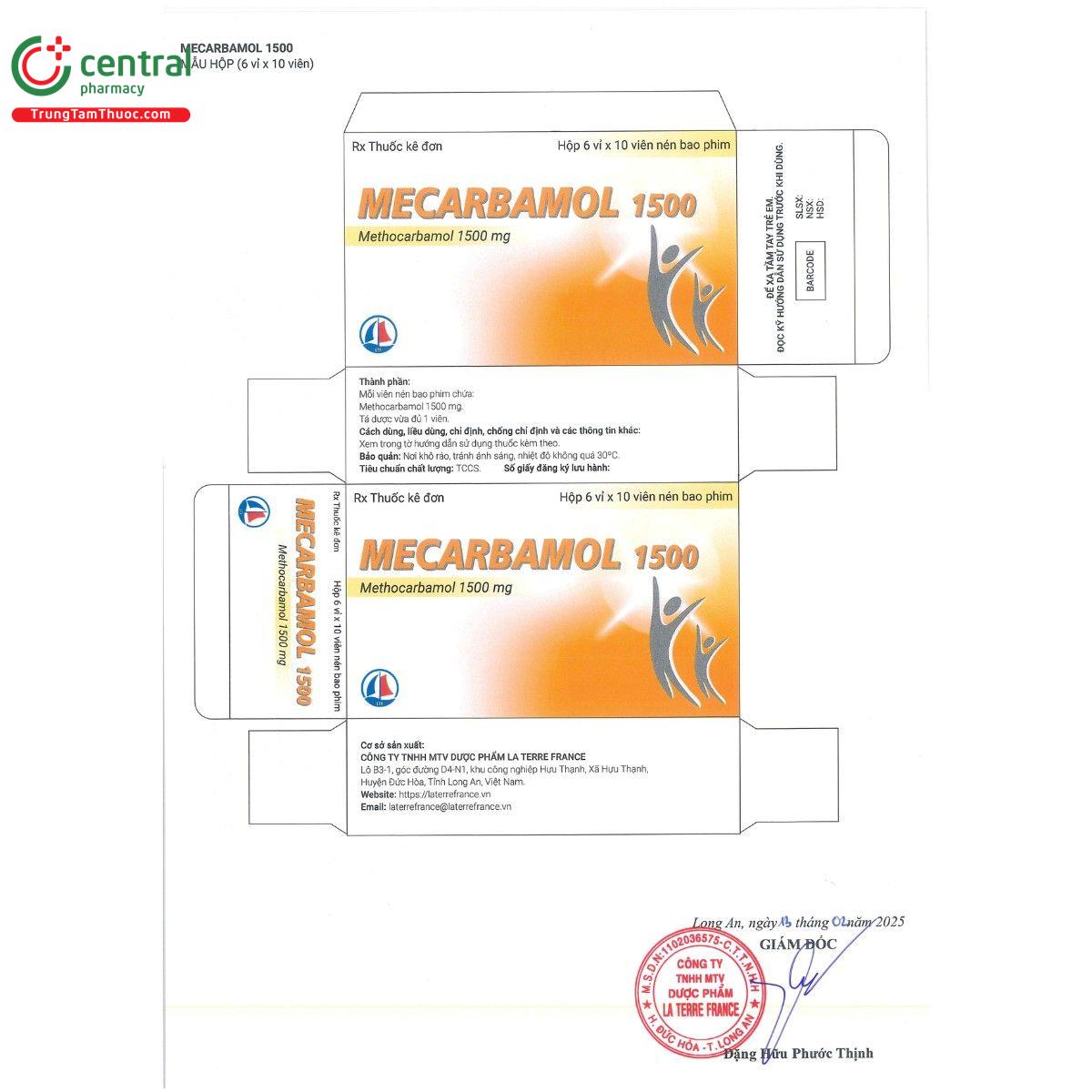 thuoc mecarbamol 1500mg 2 E1225 thuoc mecarbamol 1500mg 2 E1225