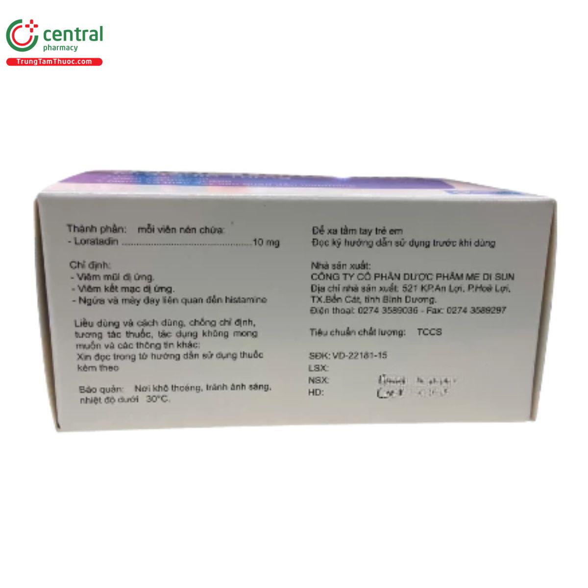 thuoc medi loratadin 10mg 4 M5118 thuoc medi loratadin 10mg 4 M5118