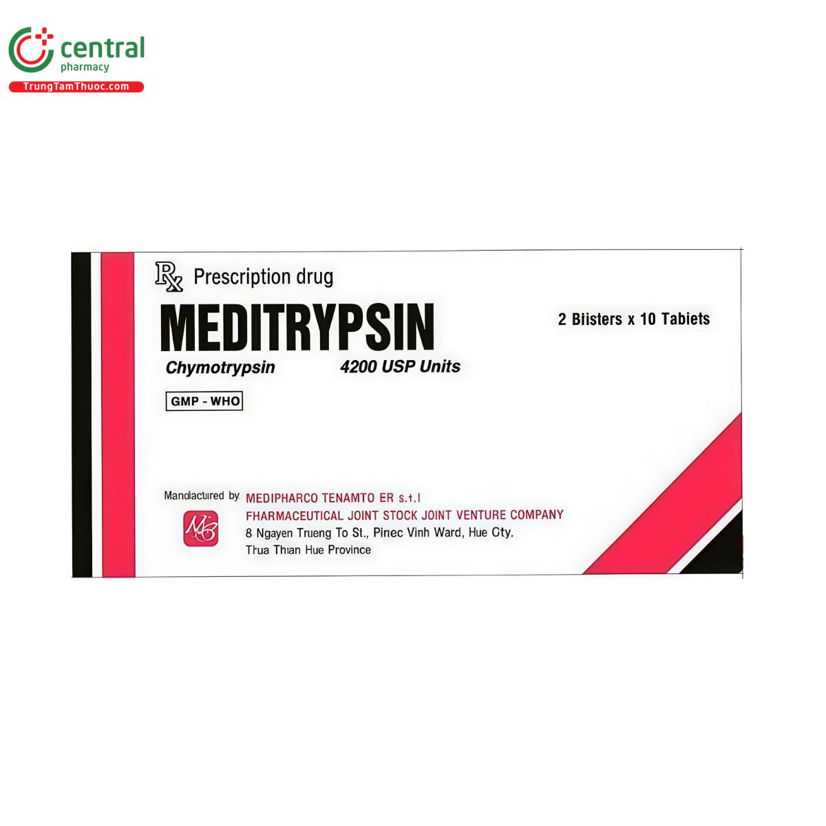 thuoc meditrypsin 1 T8286 thuoc meditrypsin 1 T8286