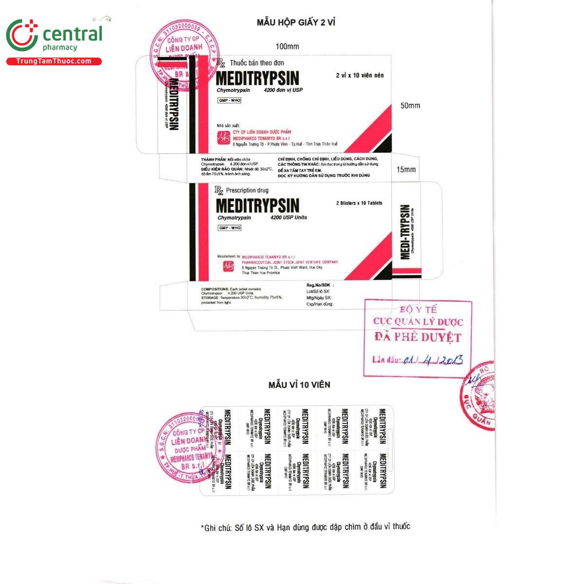 thuoc meditrypsin 4 R7110 thuoc meditrypsin 4 R7110
