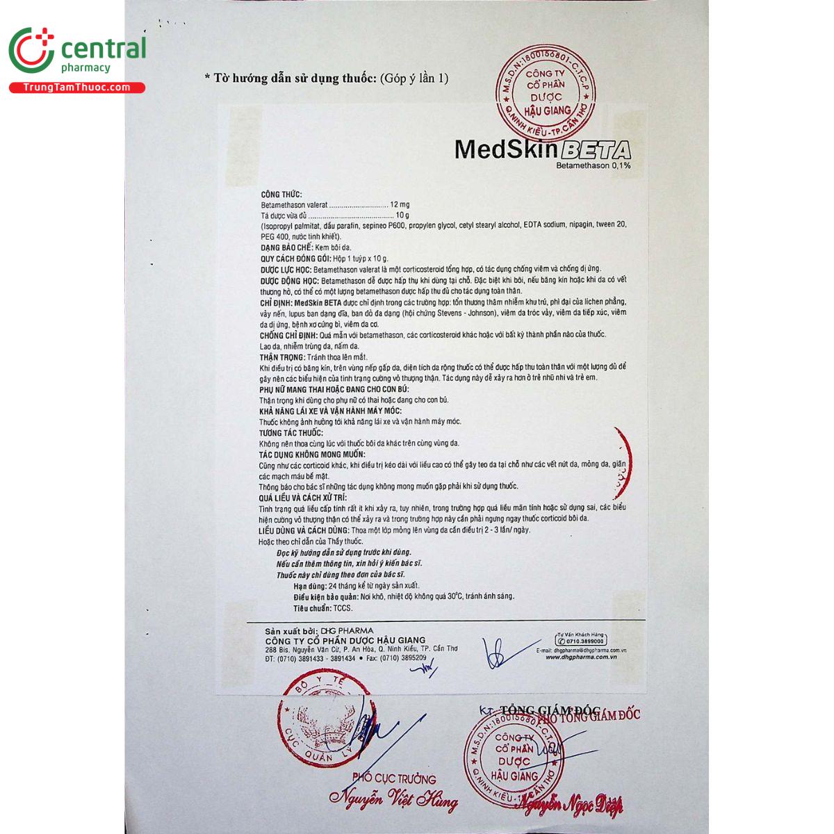 thuoc medskin beta 5 S7833 thuoc medskin beta 5 S7833