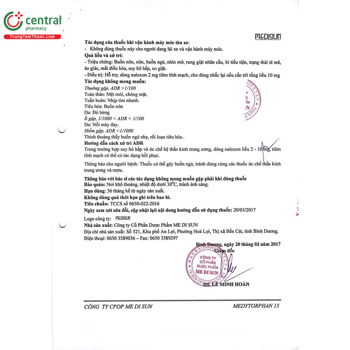 thuoc medytorphan 15 10 H3076 thuoc medytorphan 15 10 H3076