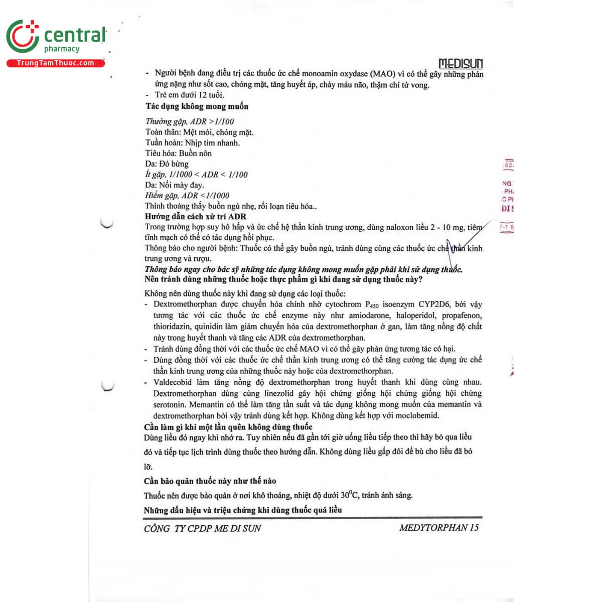 thuoc medytorphan 15 12 E1712 thuoc medytorphan 15 12 E1712