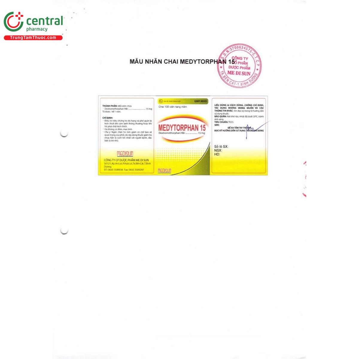 thuoc medytorphan 15 7 F2086 thuoc medytorphan 15 7 F2086