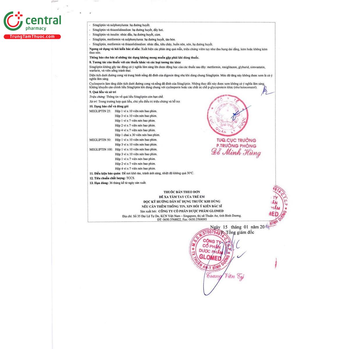 thuoc megliptin 25 16 A0056 thuoc megliptin 25 16 A0056