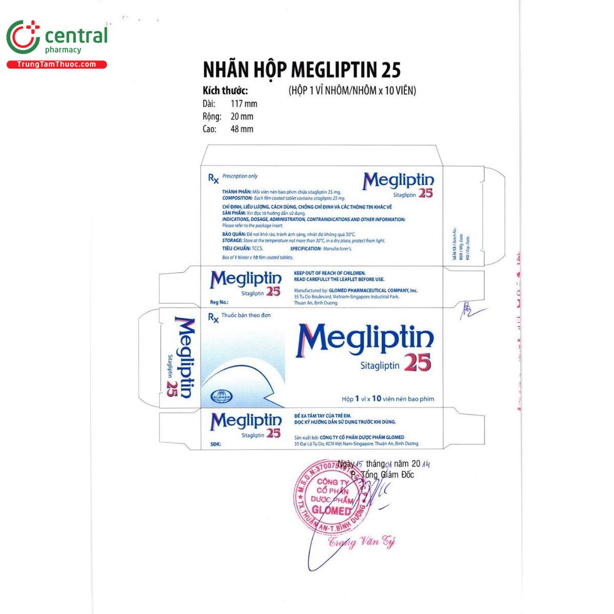 thuoc megliptin 25 6 N5564 thuoc megliptin 25 6 N5564