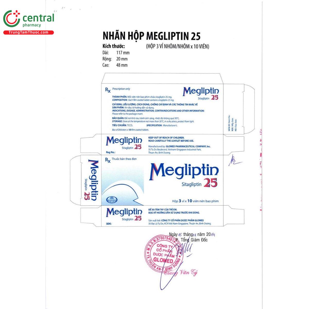 thuoc megliptin 25 7 C0758 thuoc megliptin 25 7 C0758
