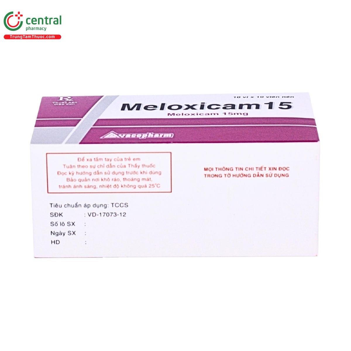 thuoc meloxicam 15mg vacopharm 3 T7315 thuoc meloxicam 15mg vacopharm 3 T7315