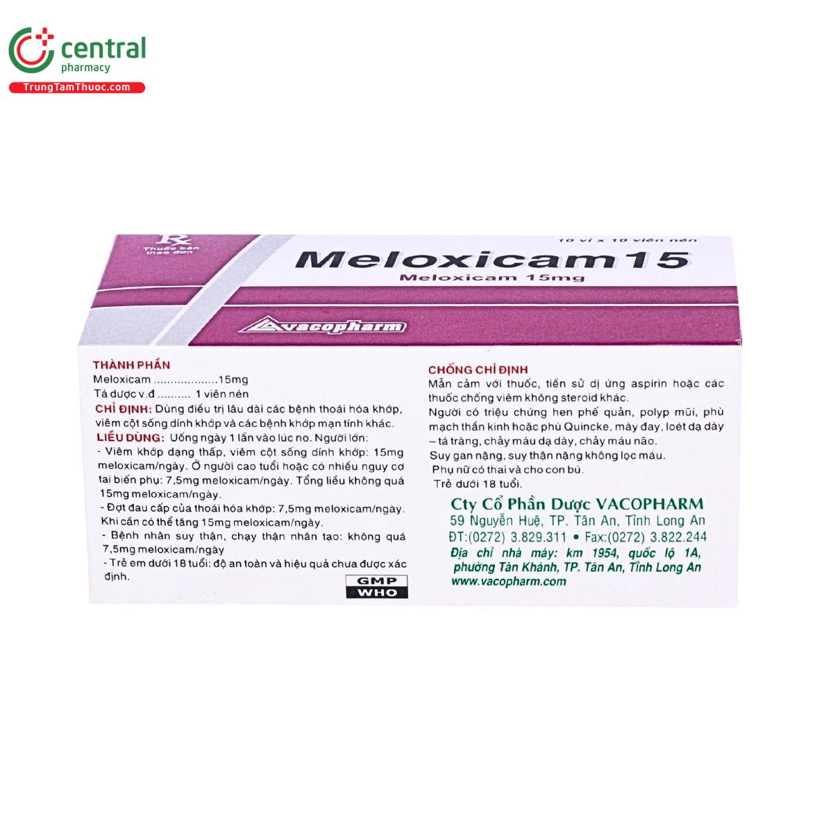 thuoc meloxicam 15mg vacopharm 4 M5678 thuoc meloxicam 15mg vacopharm 4 M5678