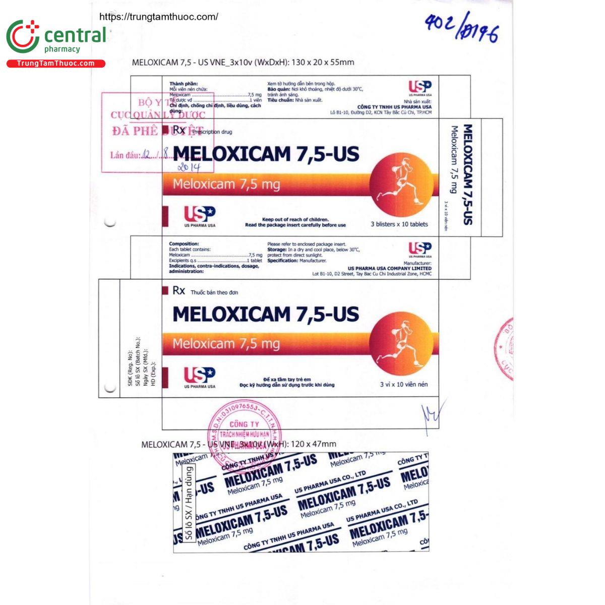 thuoc meloxicam 7 5 us 2 G2081 thuoc meloxicam 7 5 us 2 G2081