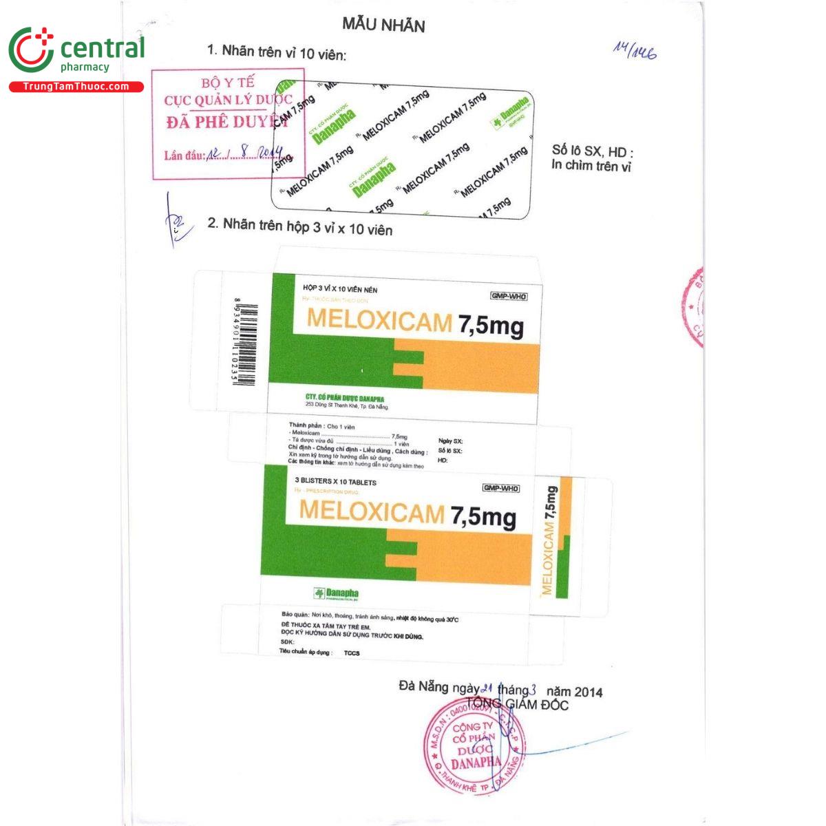 thuoc meloxicam 7 5mg danapha 4 V8402 thuoc meloxicam 7 5mg danapha 4 V8402