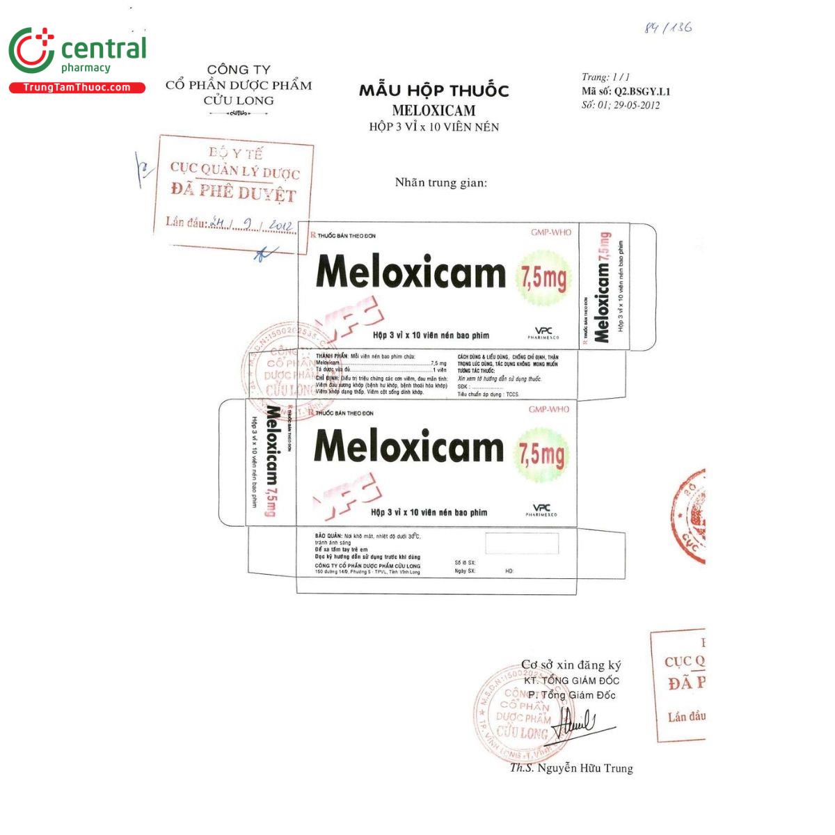 thuoc meloxicam 7 5mg pharimexco 3 K4125