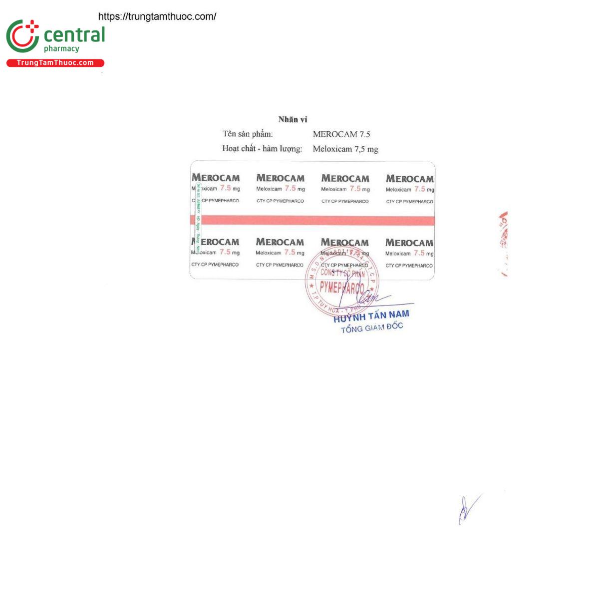 thuoc merocam 7 5 mg 4 J3323 thuoc merocam 7 5 mg 4 J3323